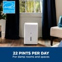 GE® 25 Pint Portable Dehumidifier with Smart Dry for Damp Spaces view 2