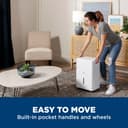 GE® 25 Pint Portable Dehumidifier with Smart Dry for Damp Spaces view 6