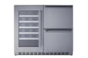 36" Wide Combination Wine Cellar & 2-Drawer Refrigerator, ADA Compliant view 6