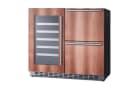 36" Wide Combination Wine Cellar & 2-Drawer Refrigerator , ADA Compliant (Panel Not Included) view 4