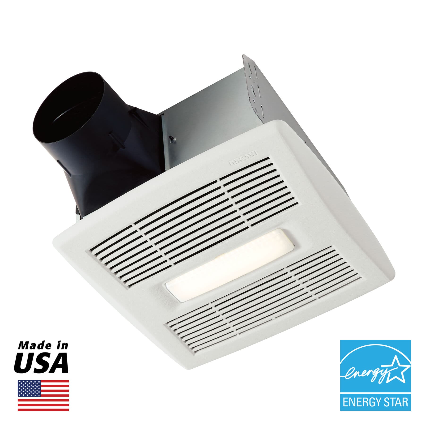 Flex Series 80 CFM 0.7 Sones Ventilation Fan Light