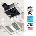 Flex Series 80 CFM 0.7 Sones Ventilation Fan Light view 5