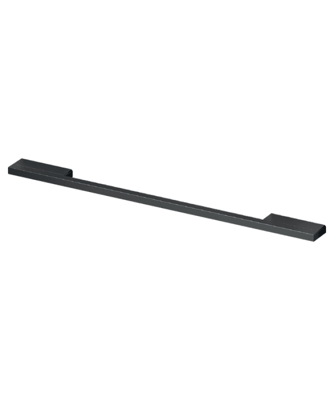 Contemporary Square Fine Black Handle, 24"