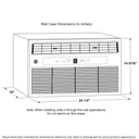 115 Volt Cool Only 8,000 BTU Built In Air Conditioner view 8