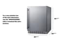 24" Built-In Outdoor Refrigerator, ADA Compliant view 6