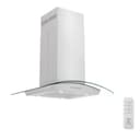 36”Alpine Series Convertible Island Mount Range Hood in Stainless Steel with Remote Control LED lighting, and Dishwasher-Safe Baffle Filters view 1