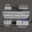 Alta 30Inch 490 MAX Blower CFM 1.1 Sones Range Hood view 2