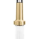 Autograph Edition Apollo Pull Down Spring Single Handle Kitchen Faucet In Brushed Nickel And Champagne Bronze view 4