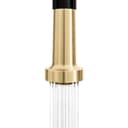 Autograph Edition Apollo Pull Down Spring Single Handle Kitchen Faucet In Matte Black And Champagne Bronze view 5