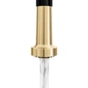 Autograph Edition Apollo Pull Down Spring Single Handle Kitchen Faucet In Matte Black And Champagne Bronze view 6