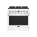 36 Inch Gas Range In White Contemporary Professional view 1