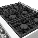 36 Inch Gas Range In White Contemporary Professional view 8