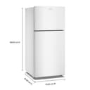 30-Inch Wide Top-Freezer Refrigerator With Dual Crisper Drawers—19 Cu. Ft. view 2