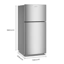30-Inch Wide Top-Freezer Refrigerator With Dual Crisper Drawers—19 Cu. Ft. view 2