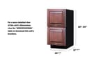 15" Wide 2-Drawer All-Refrigerator, ADA Compliant (Panels Not Included) view 2