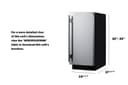 15" Wide Built-In All-Refrigerator, ADA Compliant view 9