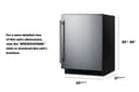 24" Wide Built-In All-Refrigerator, ADA Compliant view 2