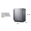 24" Wide Built-In All-Refrigerator, ADA Compliant view 3