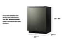 24" Wide Built-In All-Refrigerator, ADA Compliant view 2