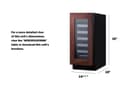 15" Wide Built-In Wine Cellar, ADA Compliant (Panel Not Included) view 10