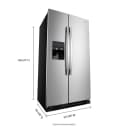 33-inch Side-by-Side Refrigerator with Dual Pad External Ice and Water Dispenser view 3