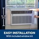 18,000 BTU Smart Heat/Cool Electronic Window Air Conditioner for Extra-Large Rooms up to 1000 sq. ft. view 23