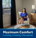 8,000 BTU Smart Heat/Cool with Heat Pump Electronic Window Air Conditioner for Medium Rooms up to 350 sq. ft. view 8