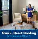 11,000 BTU Smart Heat/Cool with Heat Pump Electronic Window Air Conditioner for Large Rooms up to 550 sq. ft. view 4