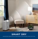 GE® 50 Pint ENERGY STAR® Smart Portable Dehumidifier with Smart Dry for Wet Spaces view 3