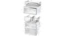 800 Series Free-standing fridge-freezer with freezer at bottom, glass door 24'', Total No Frost view 9