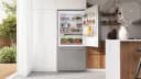 100 Series Freestanding Bottom Freezer Refrigerator Brushed steel view 4