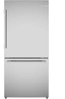 100 Series Freestanding Bottom Freezer Refrigerator Brushed steel view 8