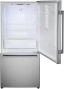 100 Series Freestanding Bottom Freezer Refrigerator Brushed steel view 10