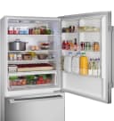 100 Series Freestanding Bottom Freezer Refrigerator Brushed steel view 13