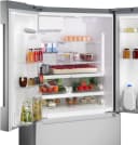 100 Series French Door Bottom Mount Refrigerator 36'' Brushed steel view 5