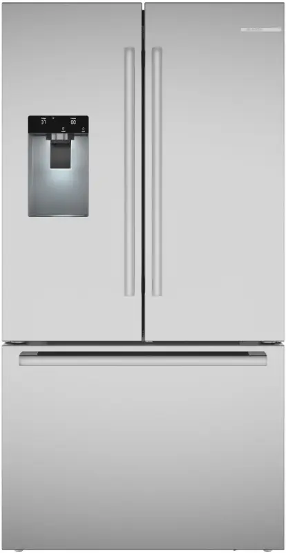500 Series French Door Bottom Mount Refrigerator 36'' Brushed steel