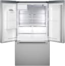 500 Series French Door Bottom Mount Refrigerator 36'' Brushed steel view 8