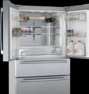 800 Series French Door Bottom Mount Refrigerator 36'' Brushed steel view 4