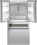 800 Series French Door Bottom Mount Refrigerator, Glass door 36'' Brushed steel view 5