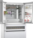 800 Series French Door Bottom Mount Refrigerator, Glass door 36'' Brushed steel view 6