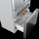 800 Series French Door Bottom Mount Refrigerator, Glass door 36'' Brushed steel view 10