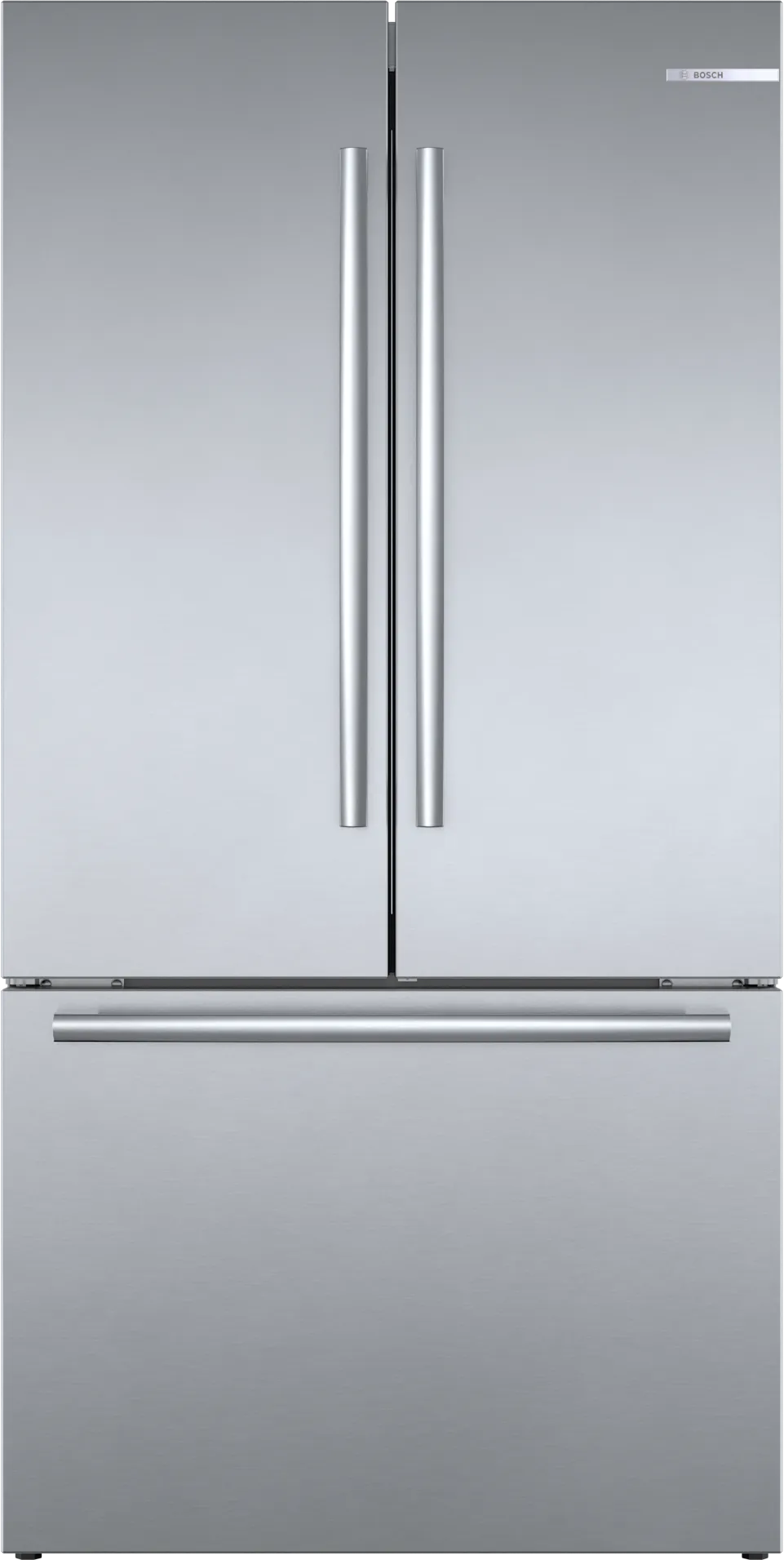 800 Series French Door Bottom Mount Refrigerator 36'' Brushed steel