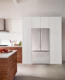 800 Series French Door Bottom Mount Refrigerator 36'' Brushed steel view 3