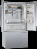 800 Series French Door Bottom Mount Refrigerator 36'' Brushed steel view 7