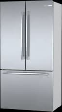 800 Series French Door Bottom Mount Refrigerator 36'' Brushed steel view 14