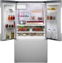 100 Series French Door Bottom Mount Refrigerator 36'' Brushed steel view 5