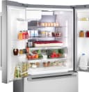 500 Series French Door Bottom Mount Refrigerator 36'' Brushed steel view 5
