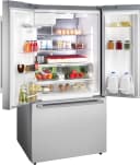 500 Series French Door Bottom Mount Refrigerator 36'' Brushed steel view 7