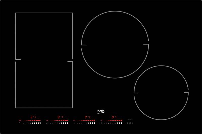 30" Built-In Induction Cooktop with 4 Zones and Touch Control