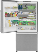 30" Bottom Freezer Refrigerator with HarvestFresh view 3